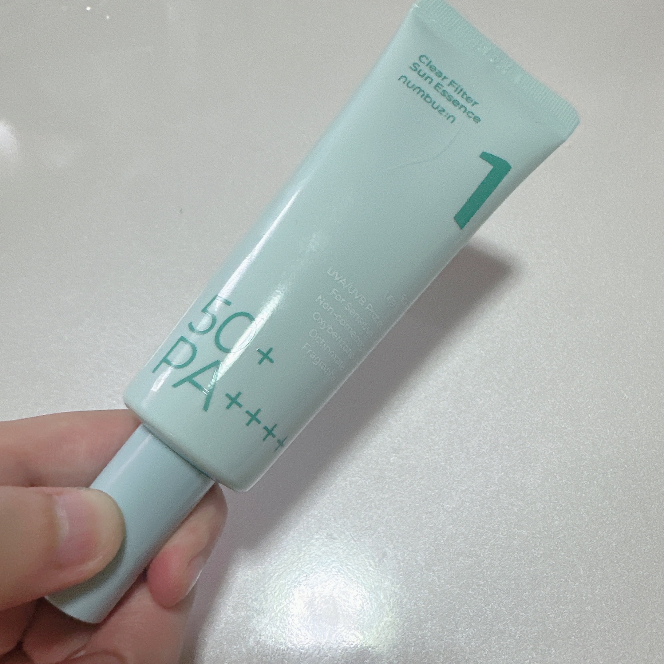 1番 青草水分コーティングUVクリーム/numbuzin/フェイスクリームを使ったクチコミ（2枚目）