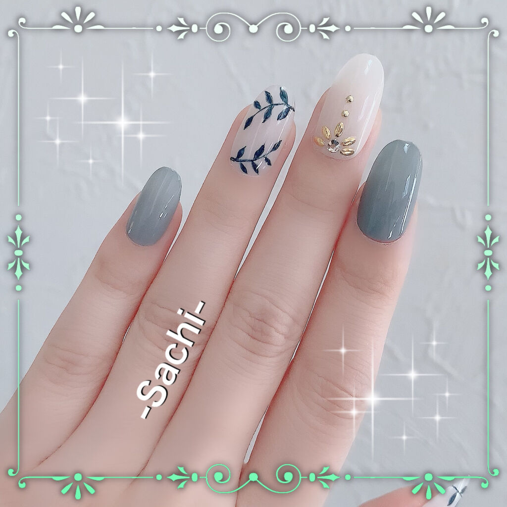 カラフルネイルズ 95 クラシックネイビー/キャンメイク/マニキュアを使ったクチコミ（2枚目）