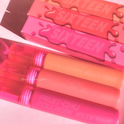 FRUIT-CHU COLLAGEN TINT/16BRAND/口紅を使ったクチコミ(5枚目)