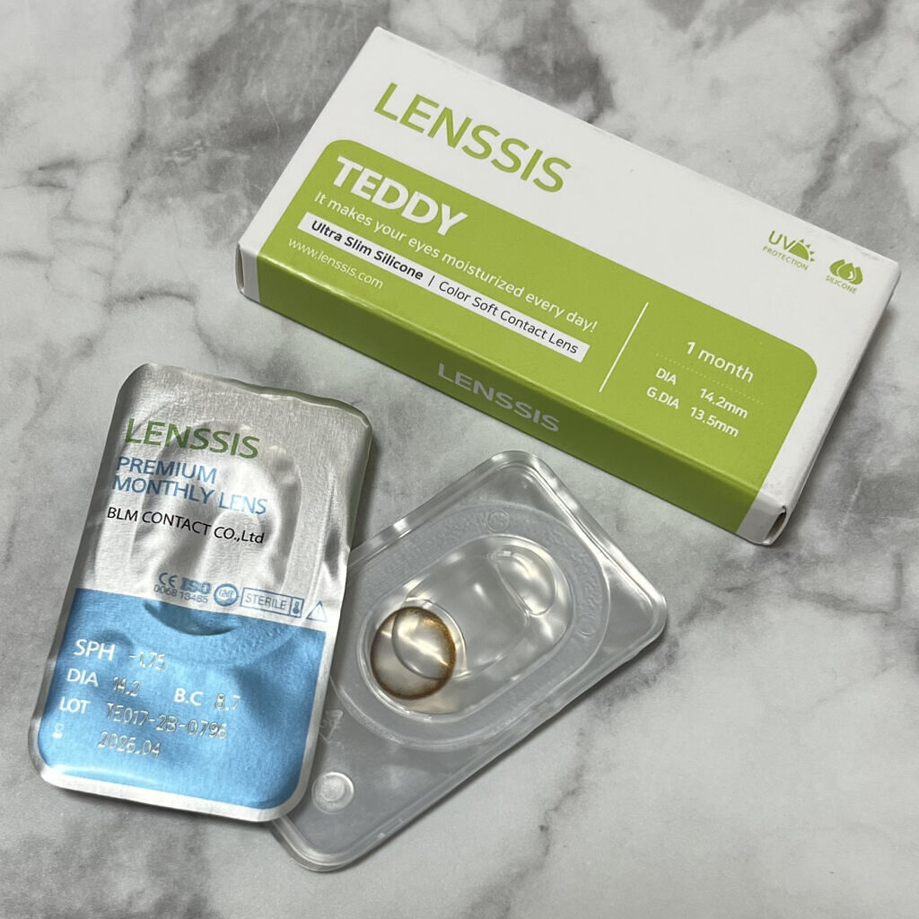 テディシリーズ/LENSSIS/カラーコンタクトレンズを使ったクチコミ（2枚目）