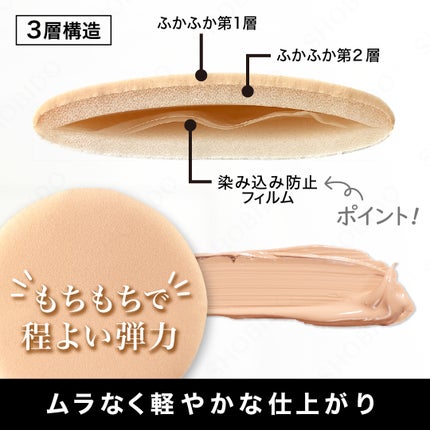 クッションファンデパフ/SHOBIDO/パフ・スポンジを使ったクチコミ(2枚目)