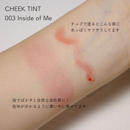 チーク ティント <ウォータリーチーク>/ADDICTION/リキッドチークを使ったクチコミ(2枚目)