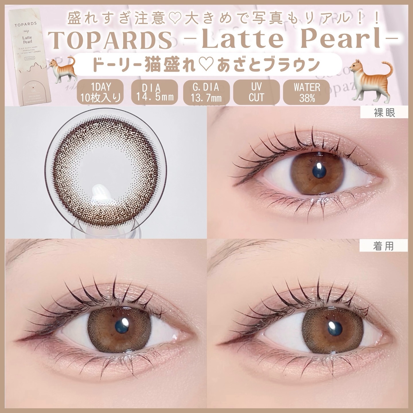 TOPARDS 1day/TOPARDS/ワンデー（１DAY）カラコンを使ったクチコミ（3枚目）