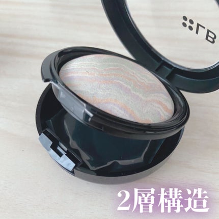 マーブルハイライター/LB/パウダーチークを使ったクチコミ(4枚目)