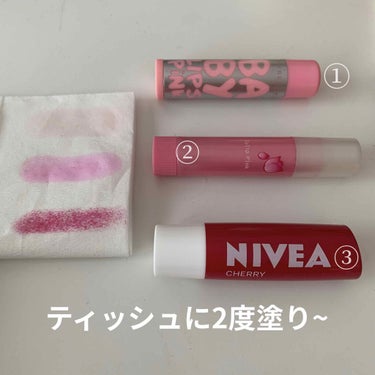 ニベア リップケアシャイン チェリー/NIVEA(海外)/リップケア・リップクリームを使ったクチコミ（3枚目）