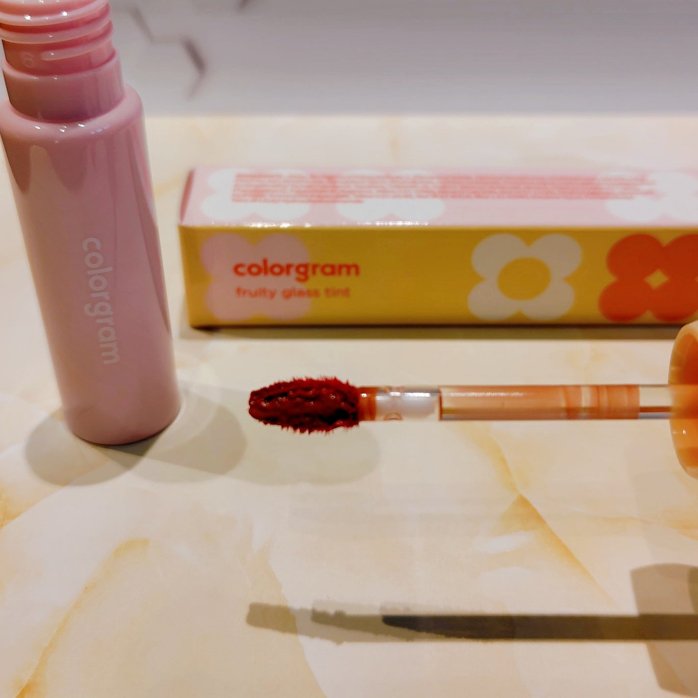 タンフルグラスティント/Colorgram/リップティントを使ったクチコミ(2枚目)