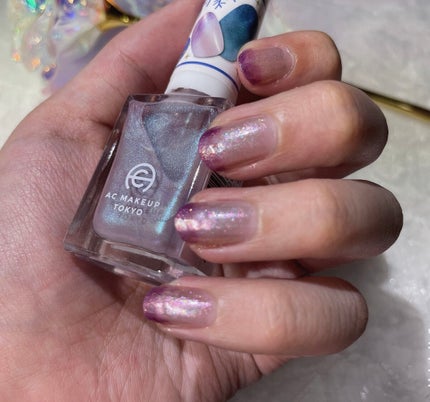 ACネイルエナメル 050 ディープモーベット/セリア/マニキュアを使ったクチコミ(3枚目)