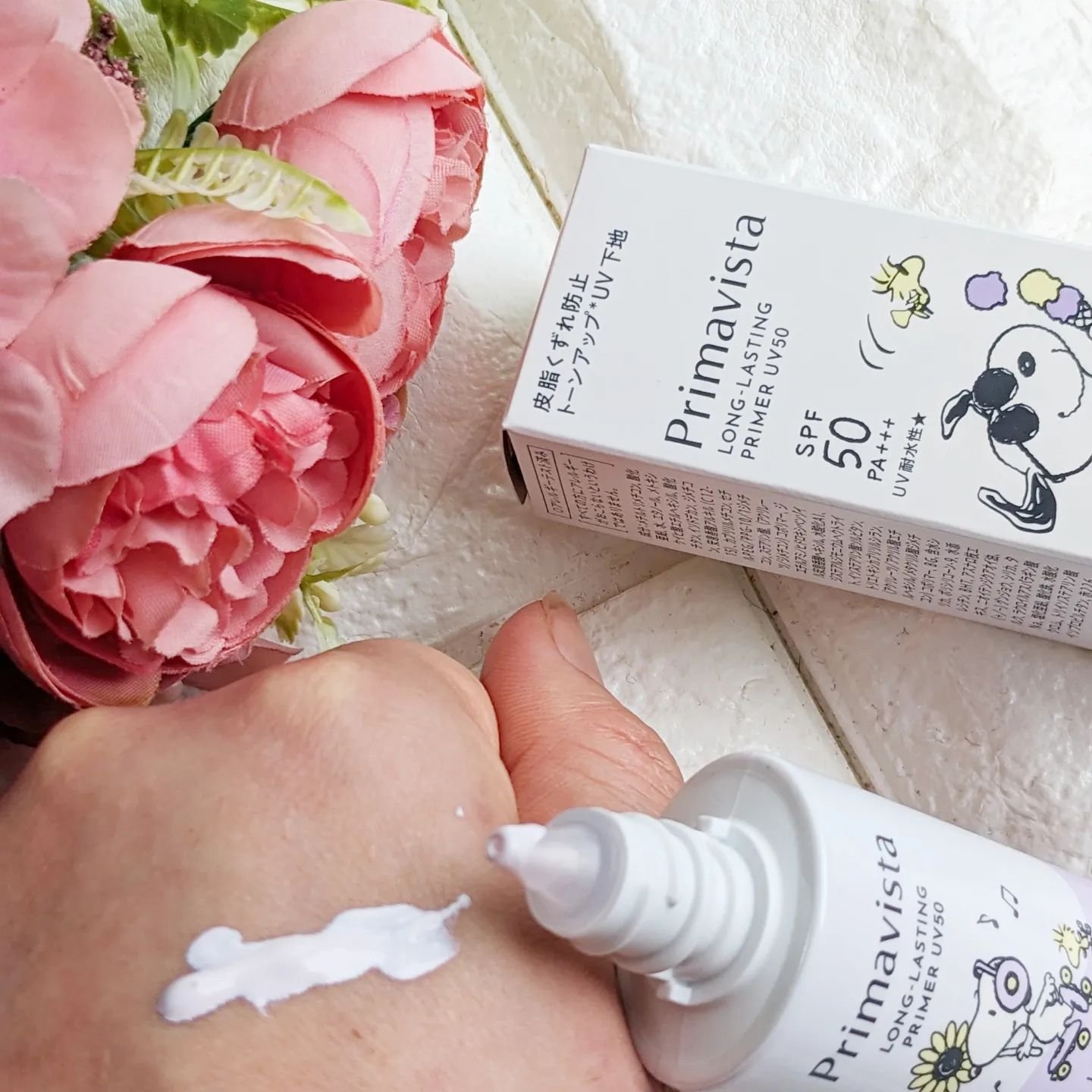 プリマヴィスタ スキンプロテクトベース 皮脂くずれ防止 UV50 スヌーピー限定デザイン（ラベンダー）/プリマヴィスタ/化粧下地を使ったクチコミ（3枚目）