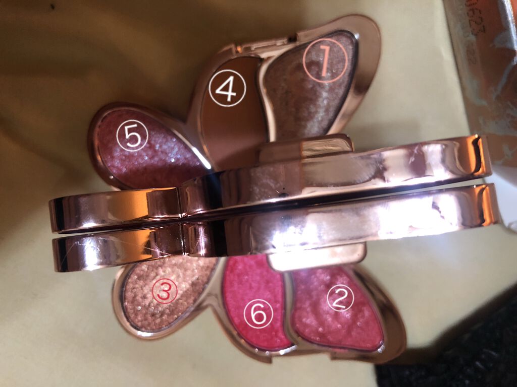 バタフライアイシャドウパレット/AGAG/アイシャドウパレットを使ったクチコミ（2枚目）