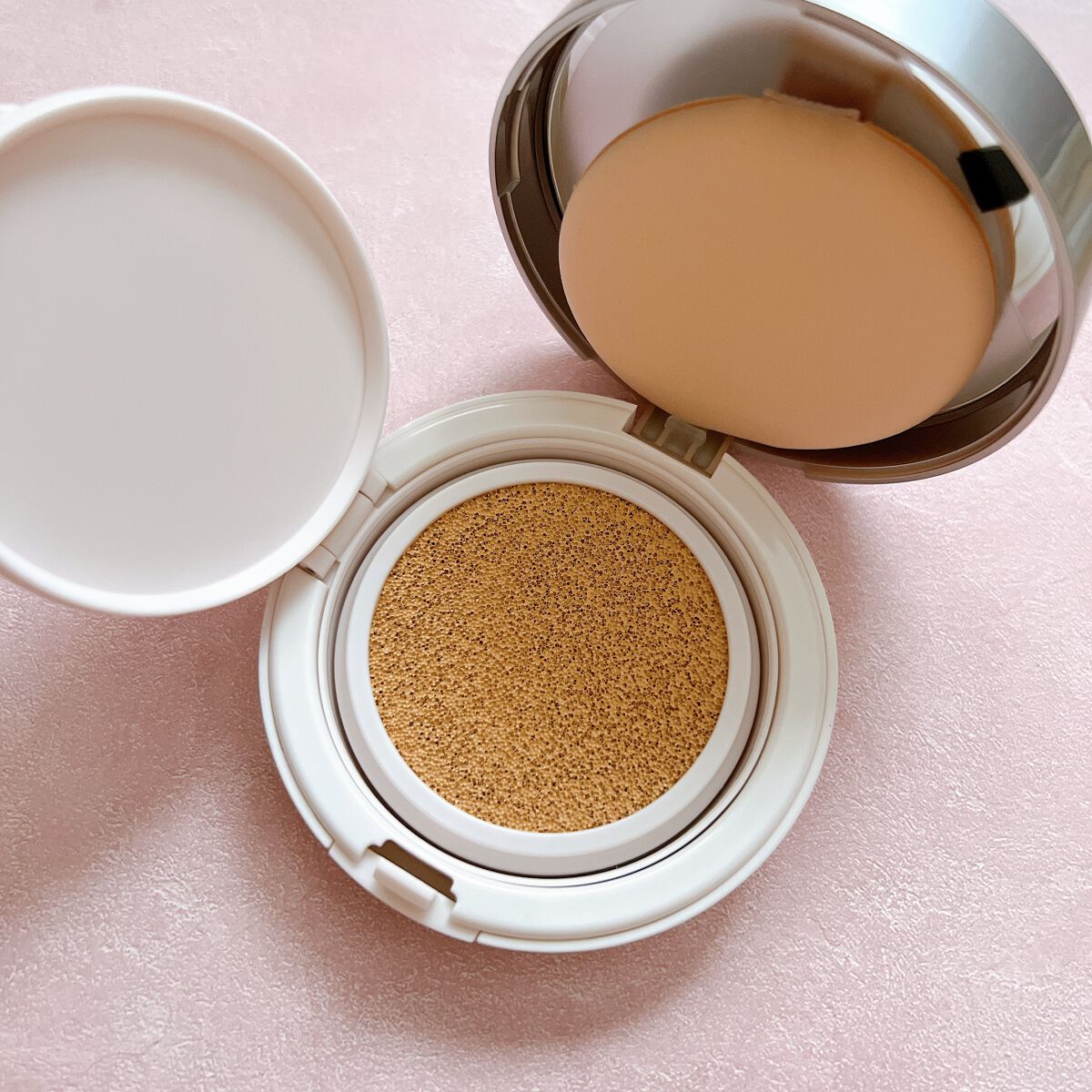 リンクルホワイトクッションファンデーション/コラリッチ/クッションファンデーションを使ったクチコミ(4枚目)