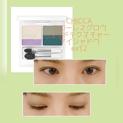 フローレスグロウ リッドテクスチャー アイシャドウ/CHICCA/アイシャドウパレットを使ったクチコミ(3枚目)