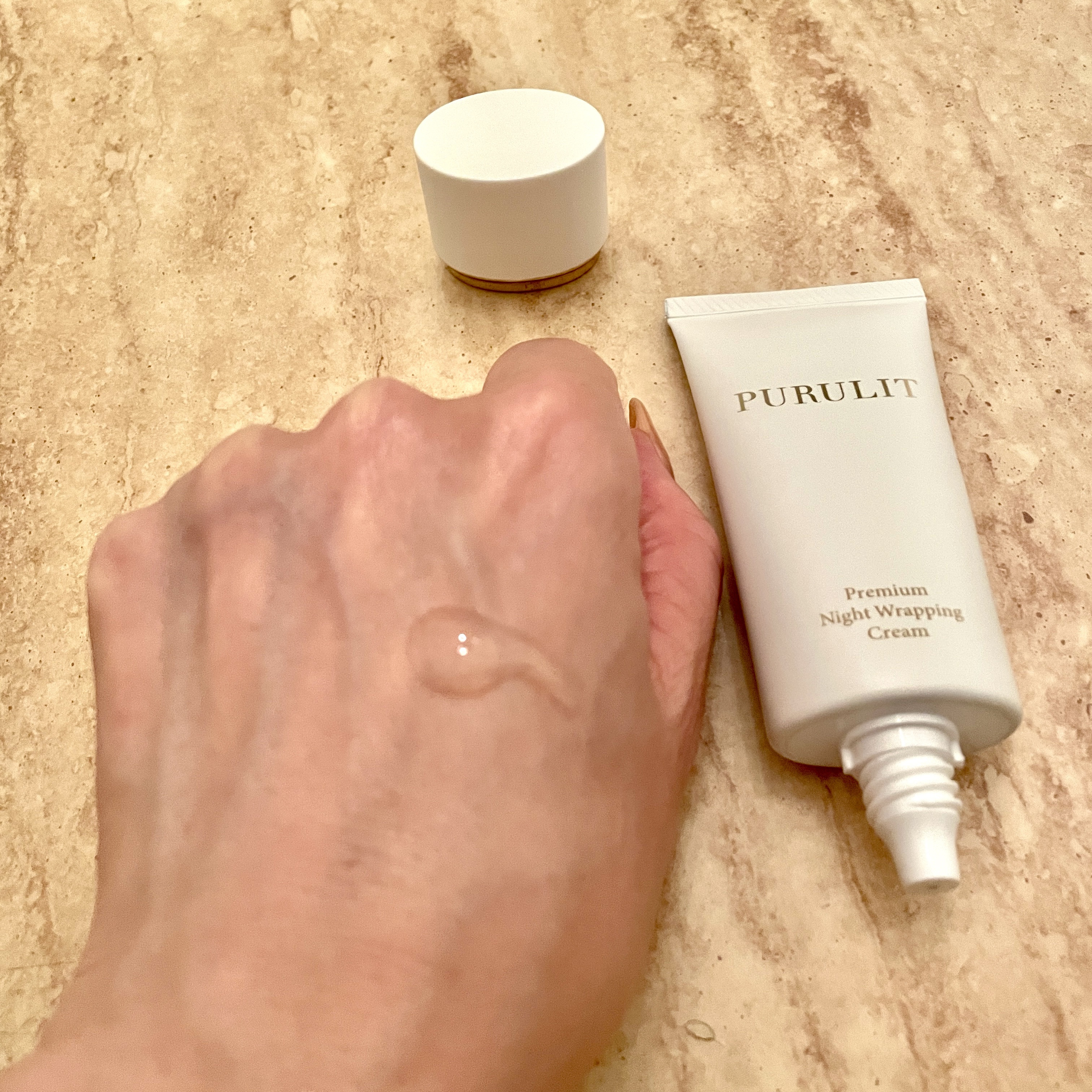 プルリットプレミアムナイトラッピングクリーム/withCOSME/フェイスクリームを使ったクチコミ（3枚目）