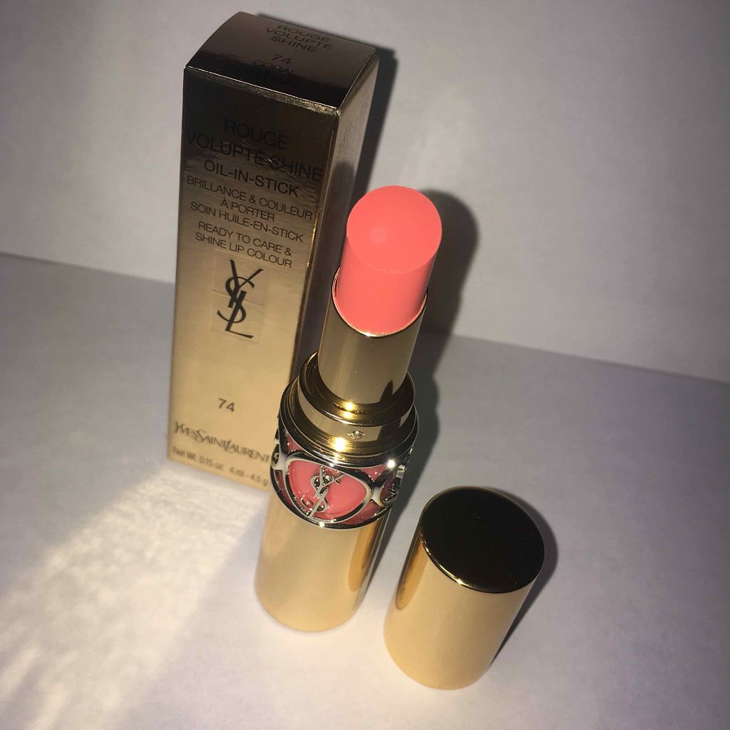 ルージュ ヴォリュプテ シャイン/YVES SAINT LAURENT BEAUTE/口紅を使ったクチコミ(1枚目)