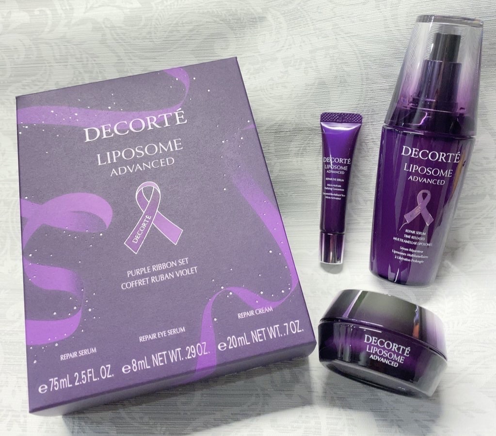 リポソーム アドバンスト パープルリボン セット 2023/DECORTÉ/スキンケアキットを使ったクチコミ（1枚目）