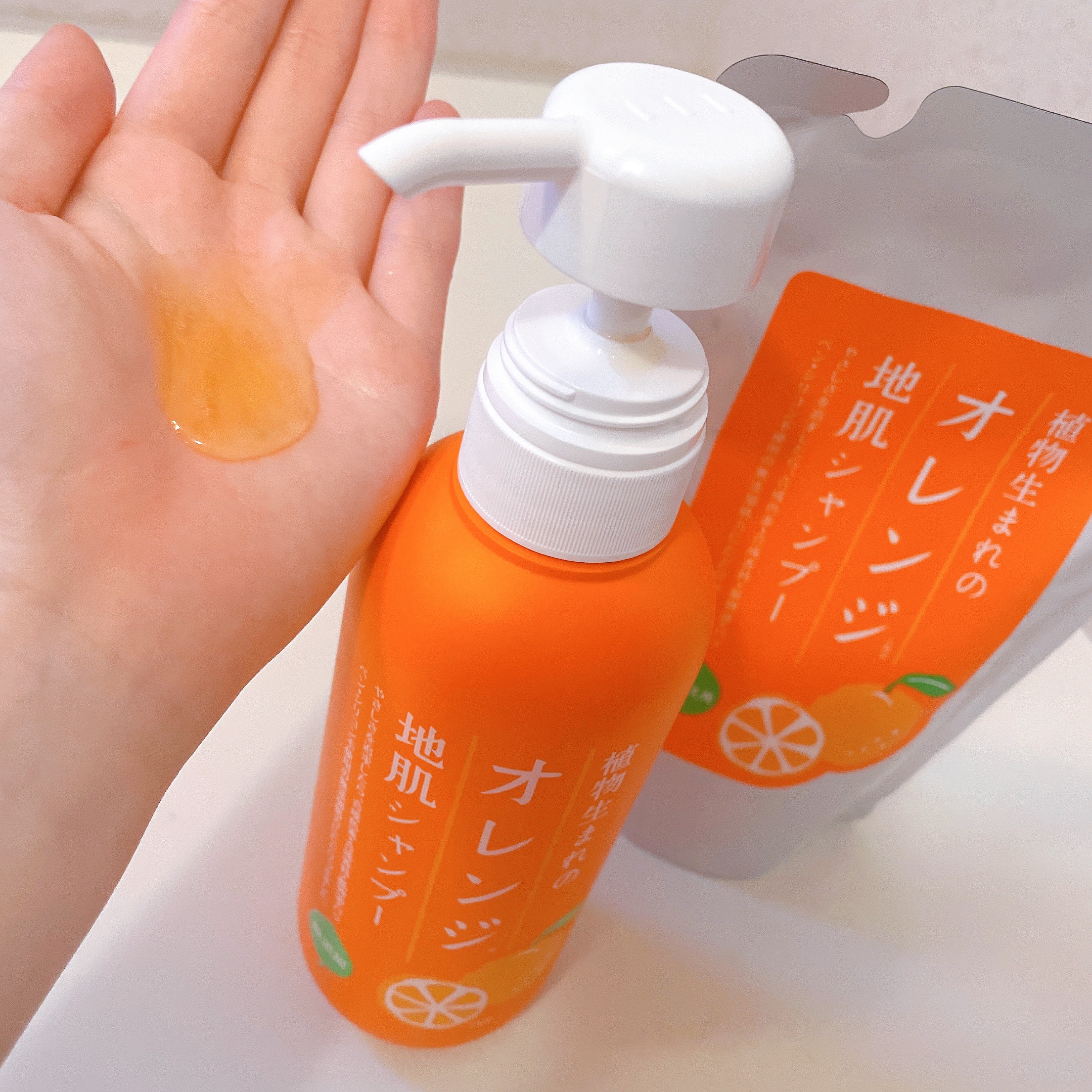 植物生まれのオレンジ地肌シャンプーS／オレンジ果汁トリートメントN/石澤研究所/市販シャンプーを使ったクチコミ（2枚目）
