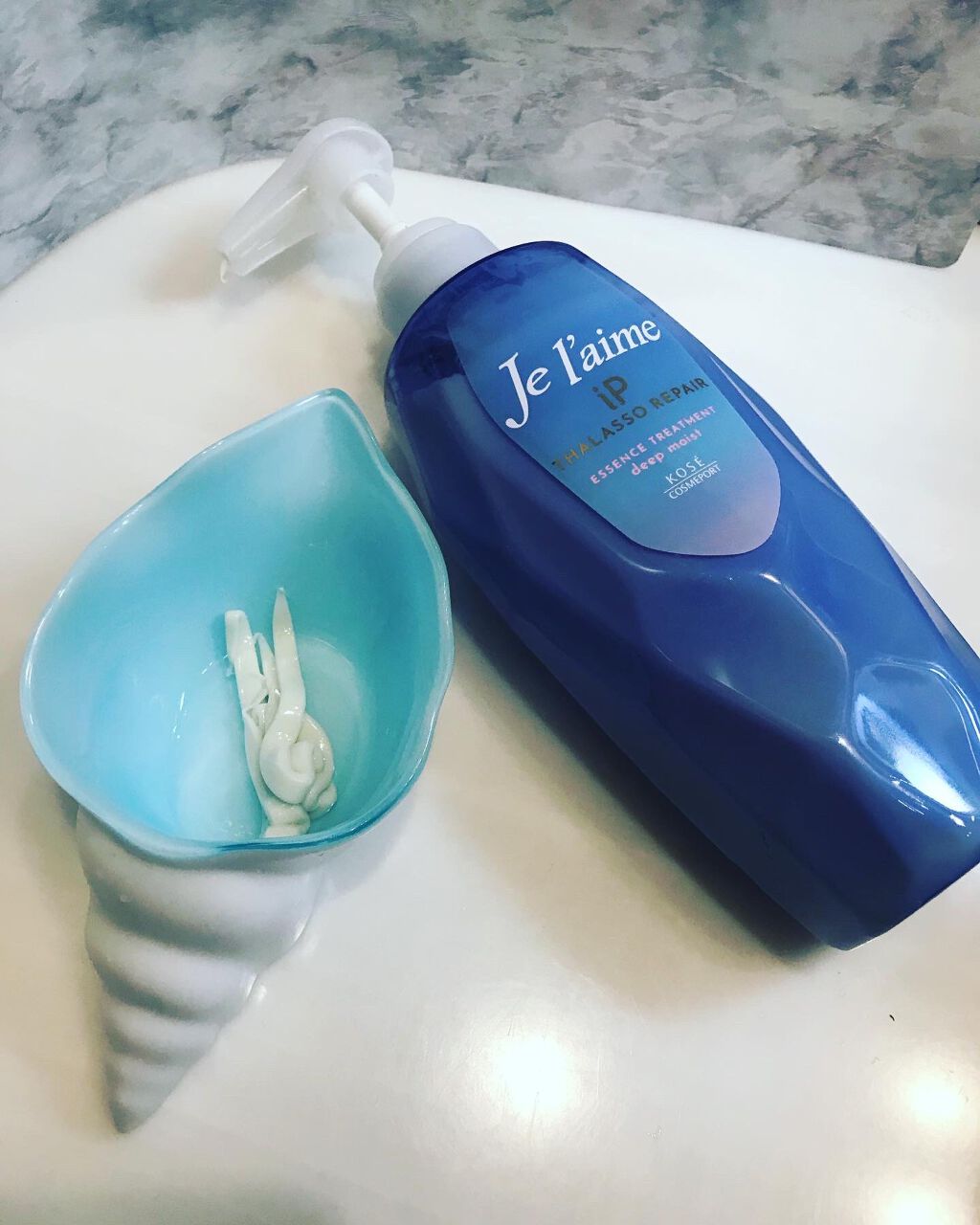 iP タラソリペア 補修美容液 シャンプー/トリートメント (モイスト&スムース)/Je l'aime/市販シャンプーを使ったクチコミ(3枚目)