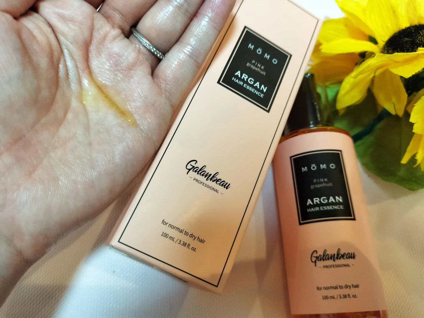 モモアルガンヘアエッセンス/ガランビュー/ヘアオイルを使ったクチコミ（3枚目）