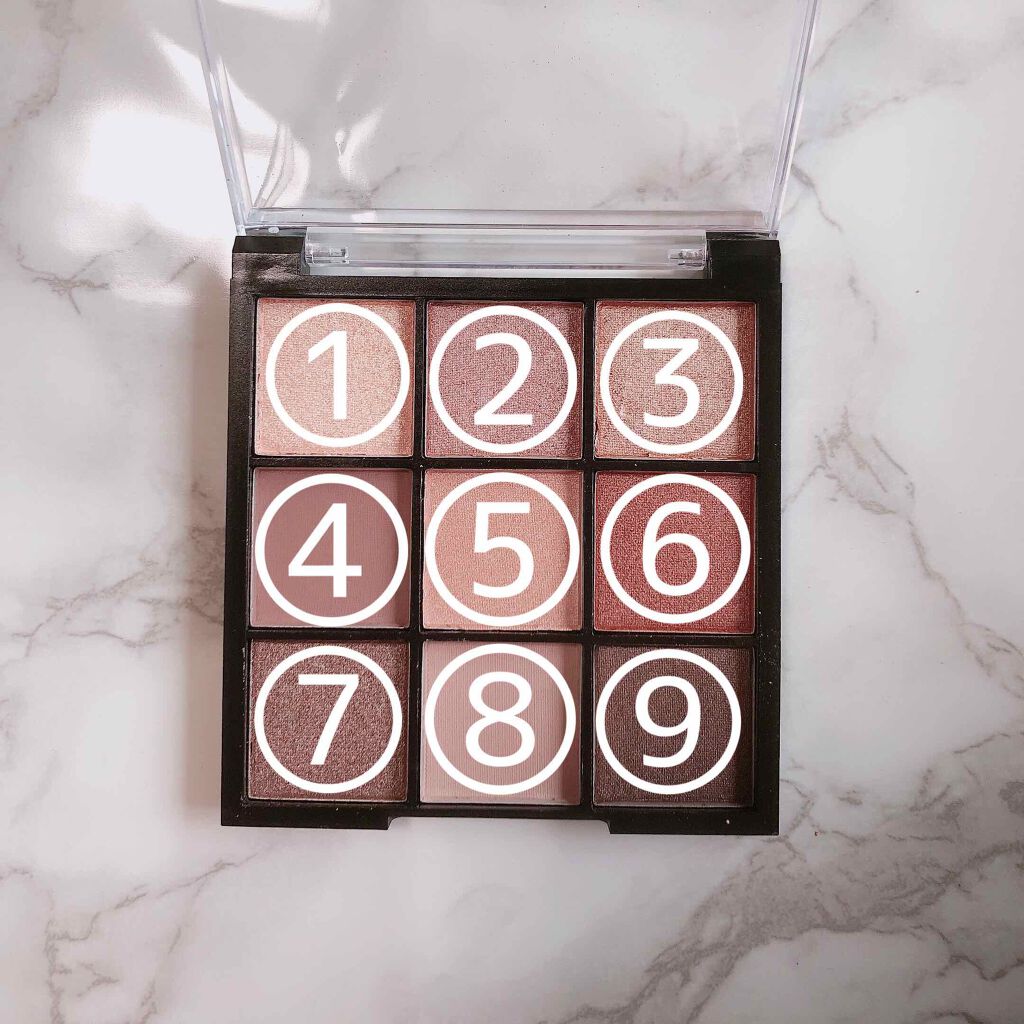 UR GLAM　BLOOMING EYE COLOR PALETTE/U R GLAM/アイシャドウパレットを使ったクチコミ（2枚目）