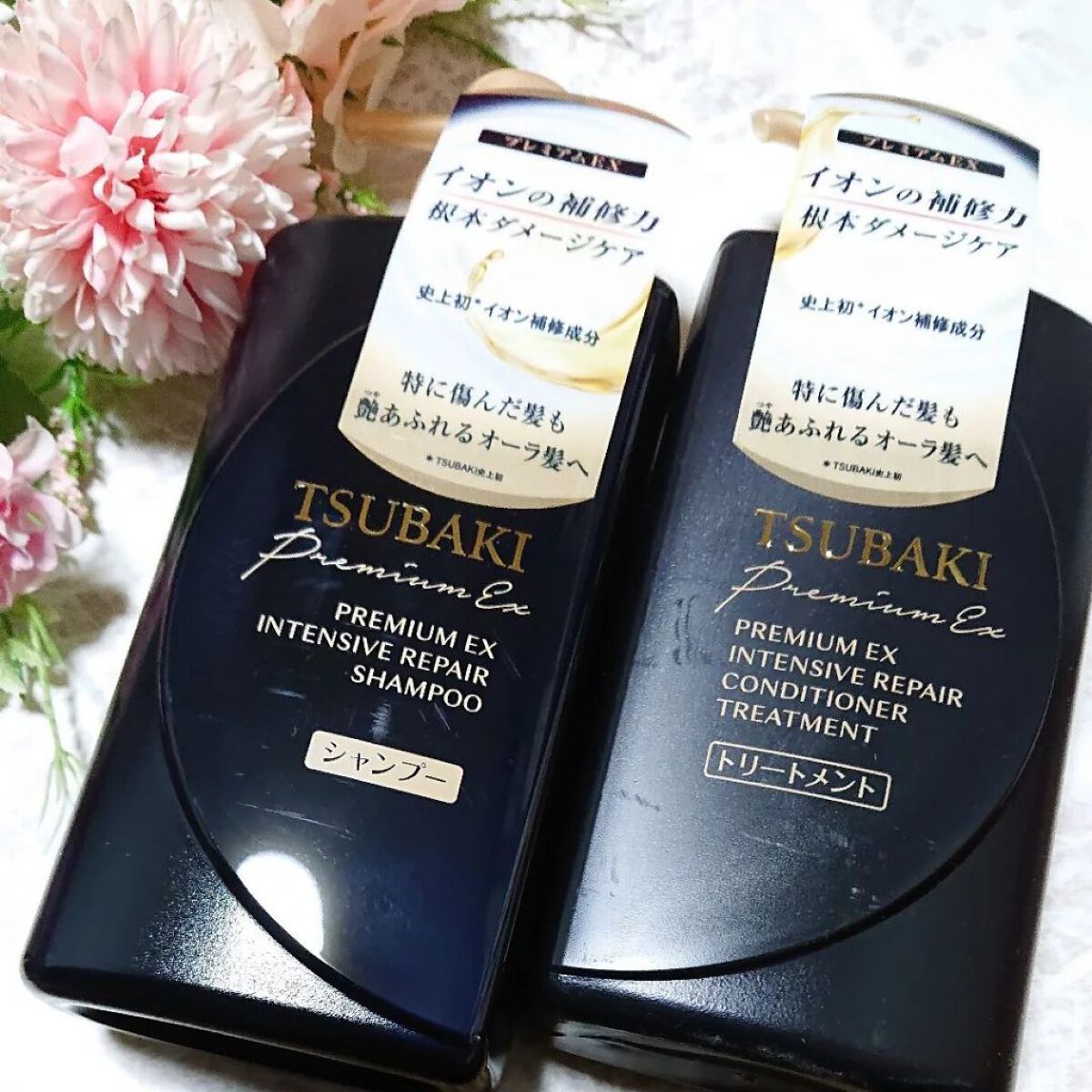 プレミアムＥＸ インテンシブリペア ＜シャンプー＞／コンディショナー＜ヘアトリートメント＞  シャンプー 490ml/TSUBAKI/市販シャンプーを使ったクチコミ（1枚目）