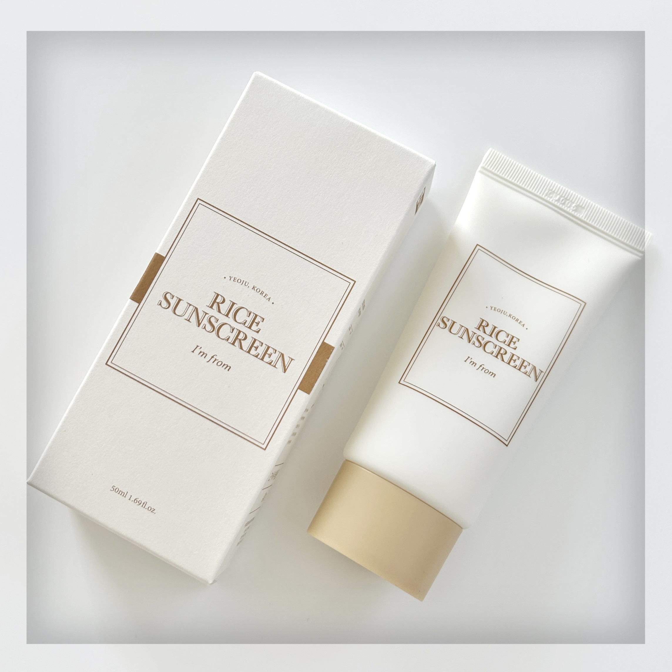 ライスサンスクリーン/I'm from/日焼け止めクリームを使ったクチコミ（1枚目）