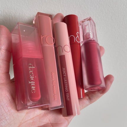 ジューシーラスティングティント/rom&nd/リップティントを使ったクチコミ(5枚目)