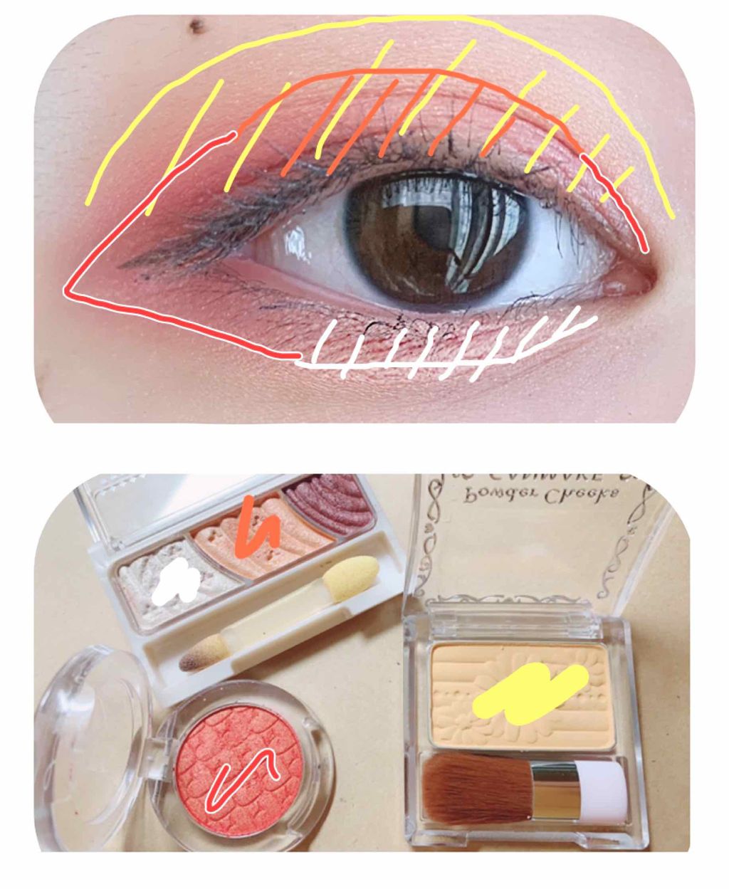 トーンアップアイシャドウ/CEZANNE/アイシャドウパレットを使ったクチコミ（2枚目）