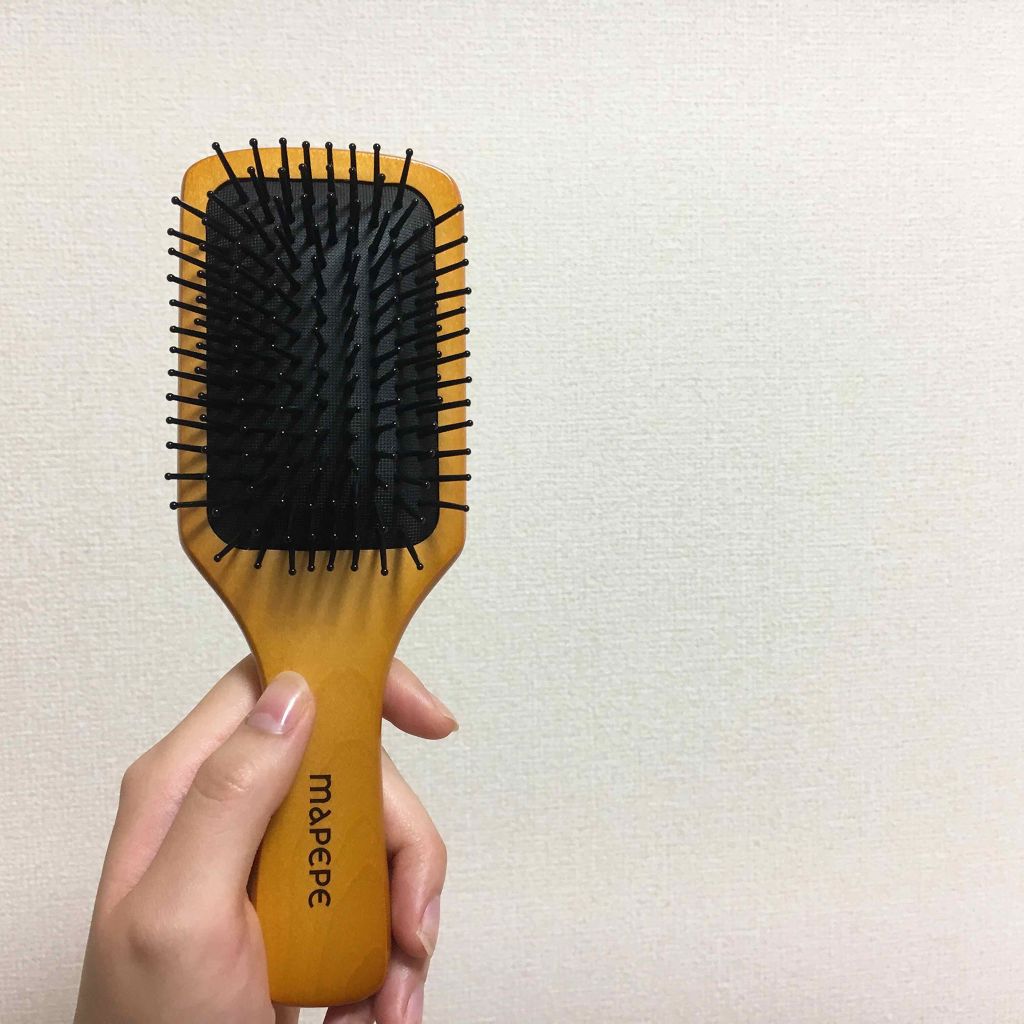 ふかふかクッションのミニパドルブラシ/マペペ/ヘアブラシを使ったクチコミ(1枚目)