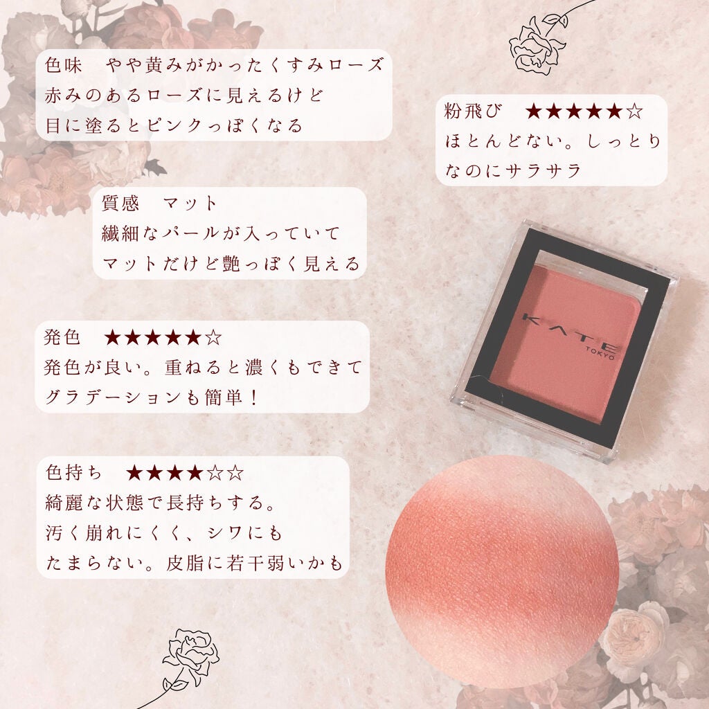 ケイト ザ アイカラー/KATE/単色アイシャドウを使ったクチコミ(3枚目)