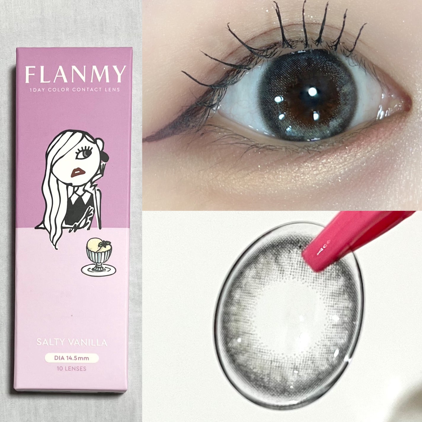 FLANMY 1day/FLANMY/ワンデー(1DAY)カラコンを使ったクチコミ(2枚目)