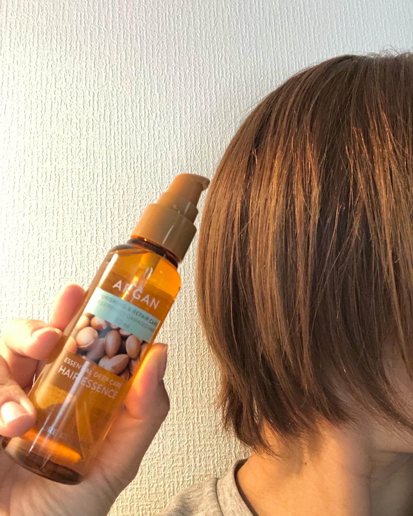 アルガンエッセンシャル ヘアオイル/ネイチャーリパブリック/ヘアオイルを使ったクチコミ（2枚目）