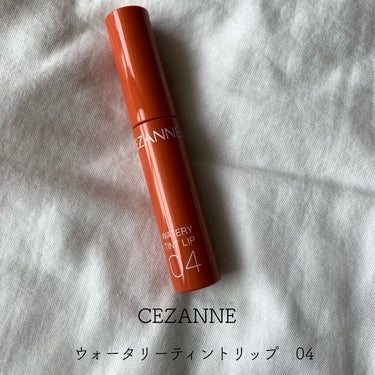 ウォータリーティントリップ 04 キャメルオレンジ/CEZANNE/口紅を使ったクチコミ（1枚目）