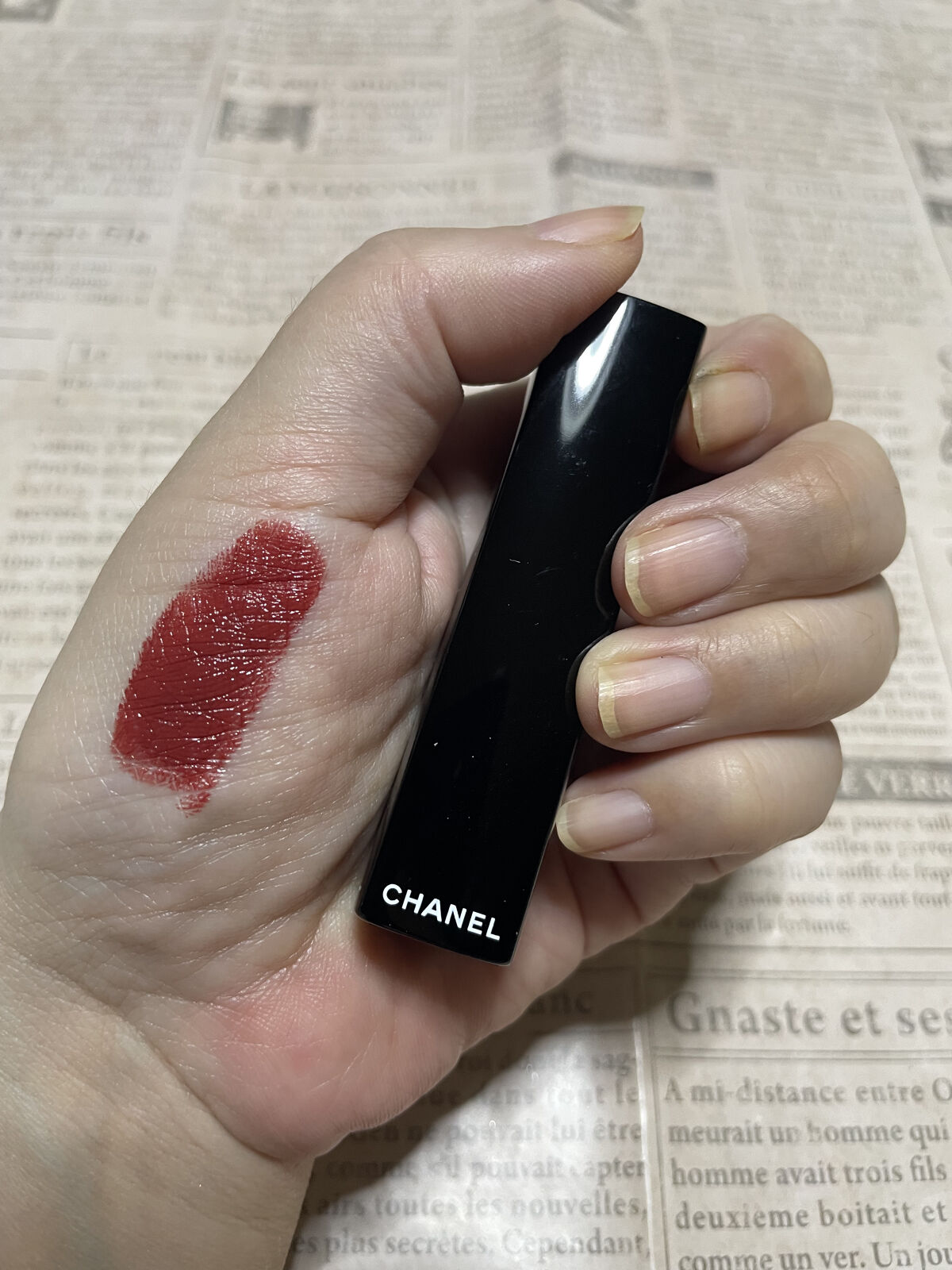 ルージュ アリュール レクストレ/CHANEL/口紅を使ったクチコミ（2枚目）