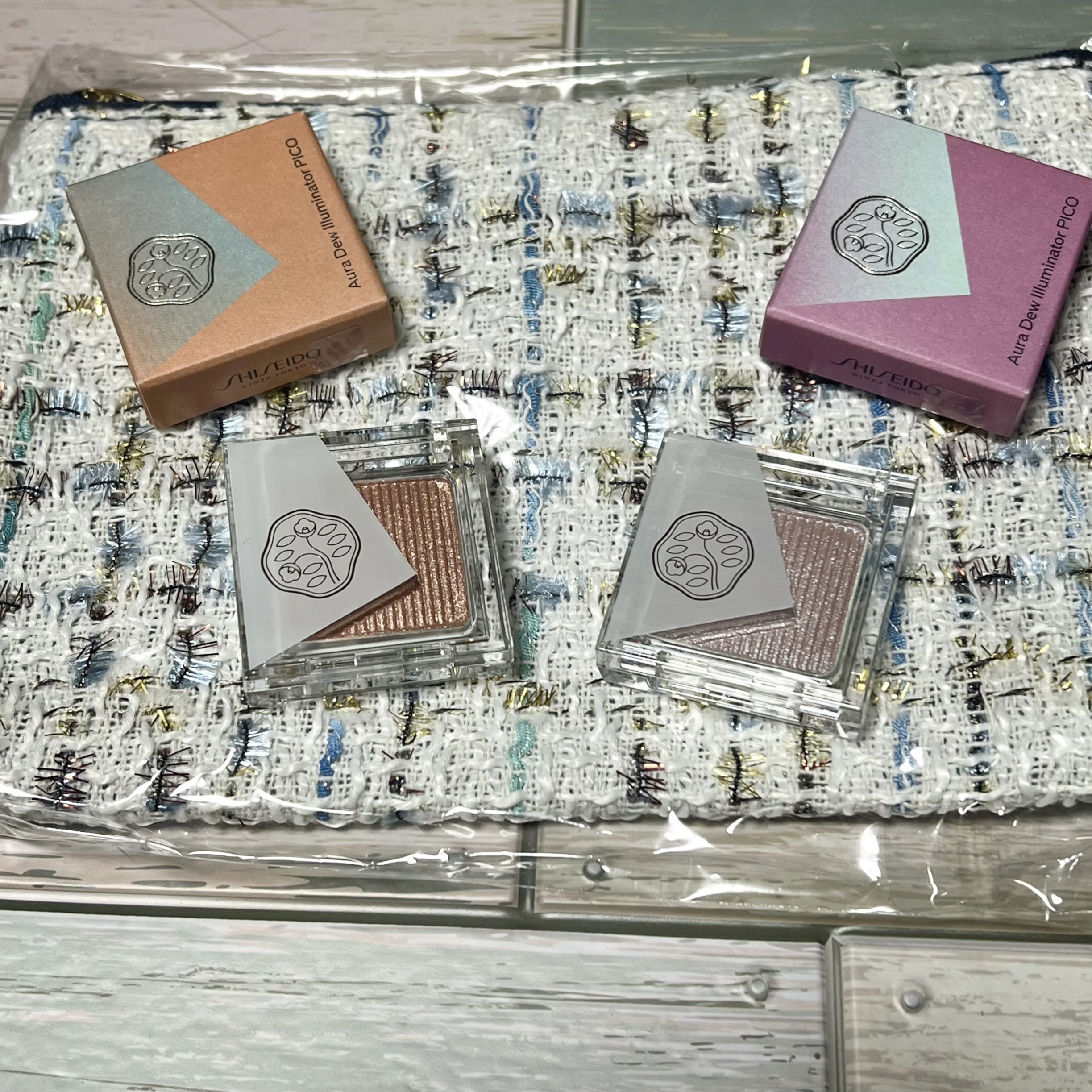 オーラデュウ プリズム イルミネーター ピコ 09 星今宵/SHISEIDO/単色アイシャドウを使ったクチコミ（1枚目）