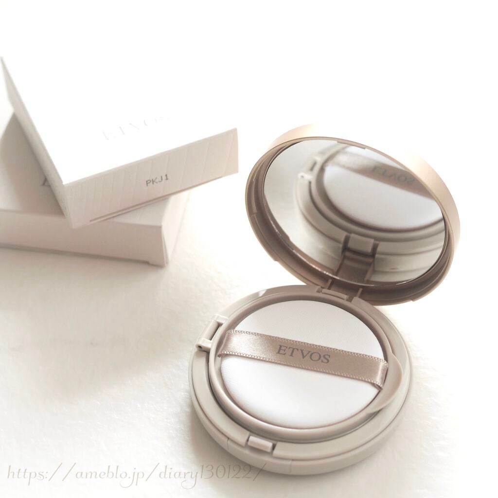 ミネラルグロウスキンクッション/エトヴォス/クッションファンデーションを使ったクチコミ(1枚目)