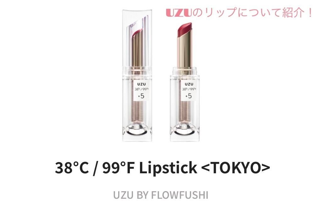 38°C / 99°F Lipstick <TOKYO>/UZU BY FLOWFUSHI/口紅を使ったクチコミ(1枚目)