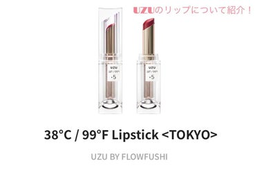  38°C / 99°F Lipstick <TOKYO>/UZU BY FLOWFUSHI/口紅を使ったクチコミ（1枚目）