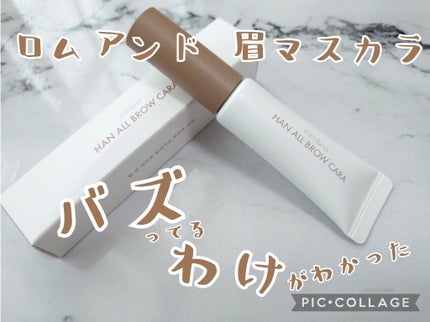 ハンオールブロウカラ/rom&nd/眉マスカラを使ったクチコミ(1枚目)