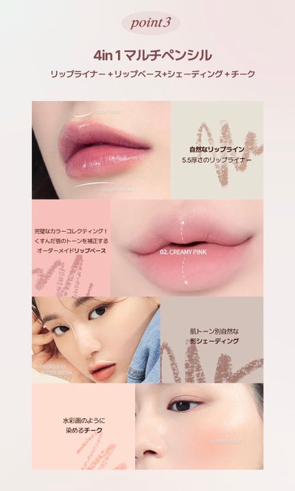 ドットオンムードリップペンシル/Heart Percent/リップライナーを使ったクチコミ(6枚目)