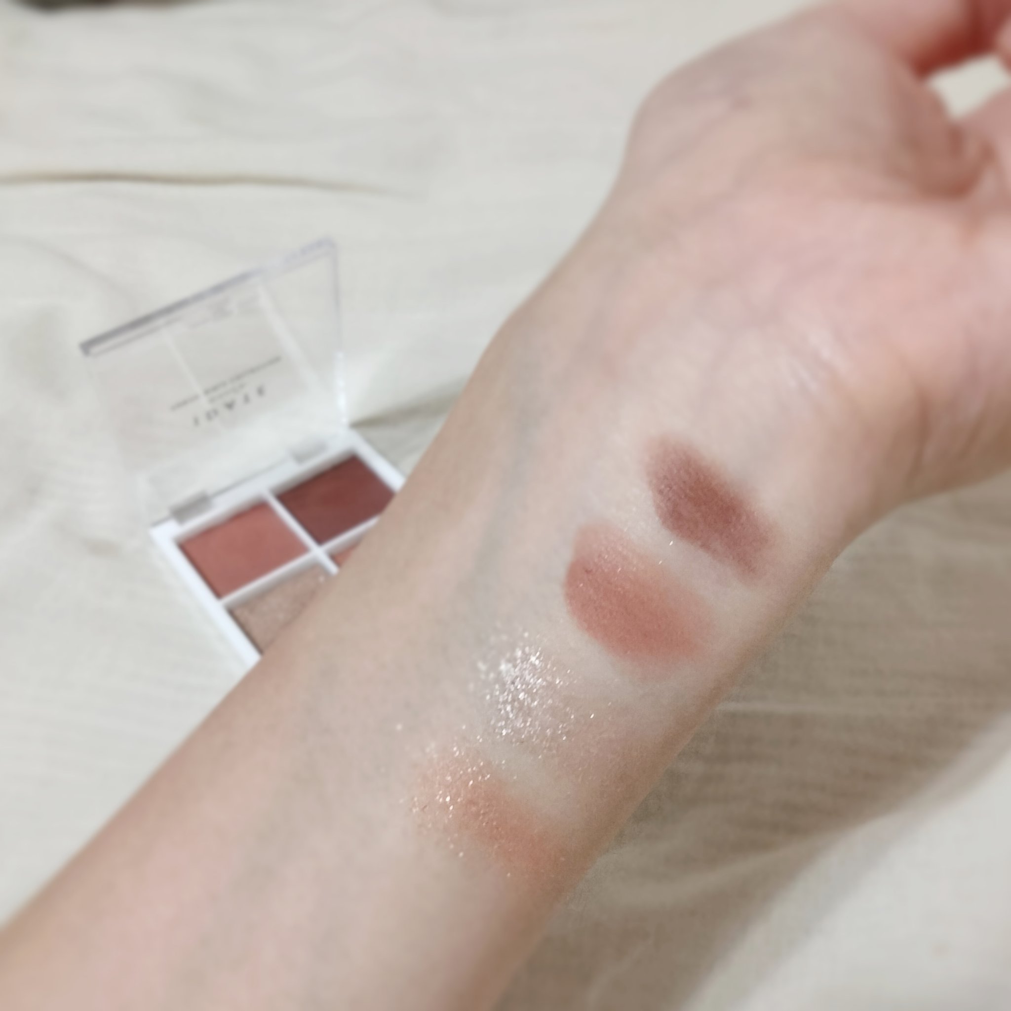 IDATE 4色アイシャドウパレット 02/IDATE/アイシャドウパレットを使ったクチコミ（3枚目）