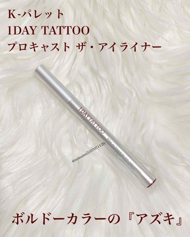 1DAY TATTOO プロキャスト ザ・アイライナー 04 アズキ/K-パレット/リキッドアイライナーを使ったクチコミ（1枚目）