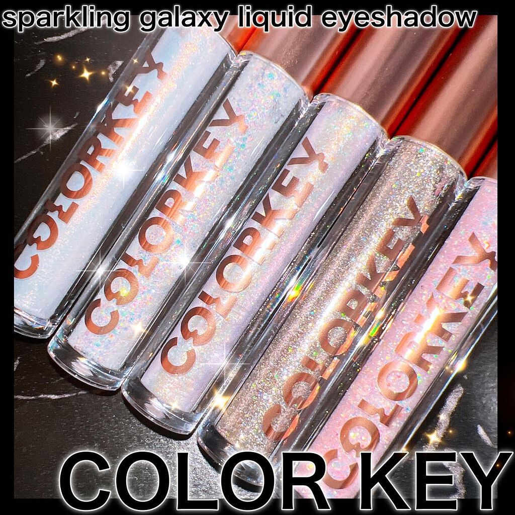 スパークリングギャラクシーリキッドアイシャドウ/COLORKEY/リキッドアイシャドウを使ったクチコミ(1枚目)