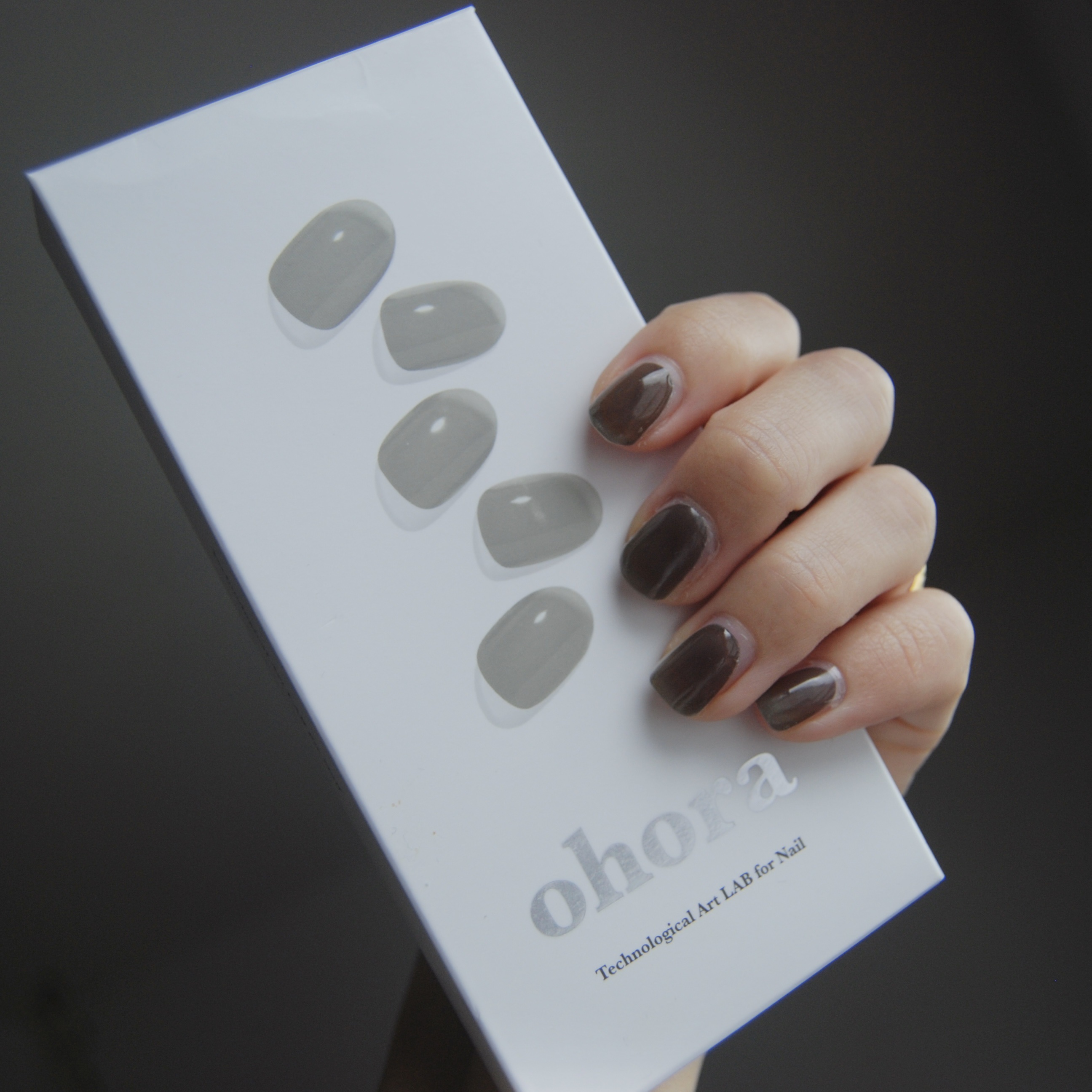 セミキュアジェルネイル（ハンド） NB-068 N Tint Black (Tint syrup collection)/ohora/ネイルシールを使ったクチコミ（2枚目）