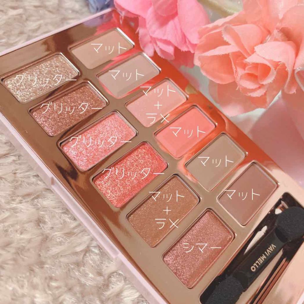 バレンタインボックス3ローズモーメント/VAVI MELLO/アイシャドウパレットを使ったクチコミ(2枚目)