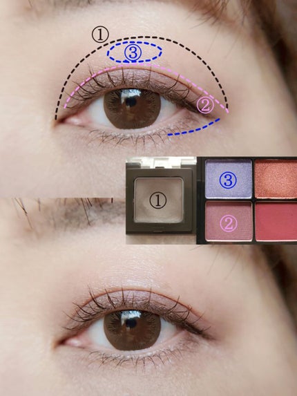 クーピー柄 アイカラーパレット/ステーショナリーコスメ/アイシャドウパレットを使ったクチコミ(3枚目)