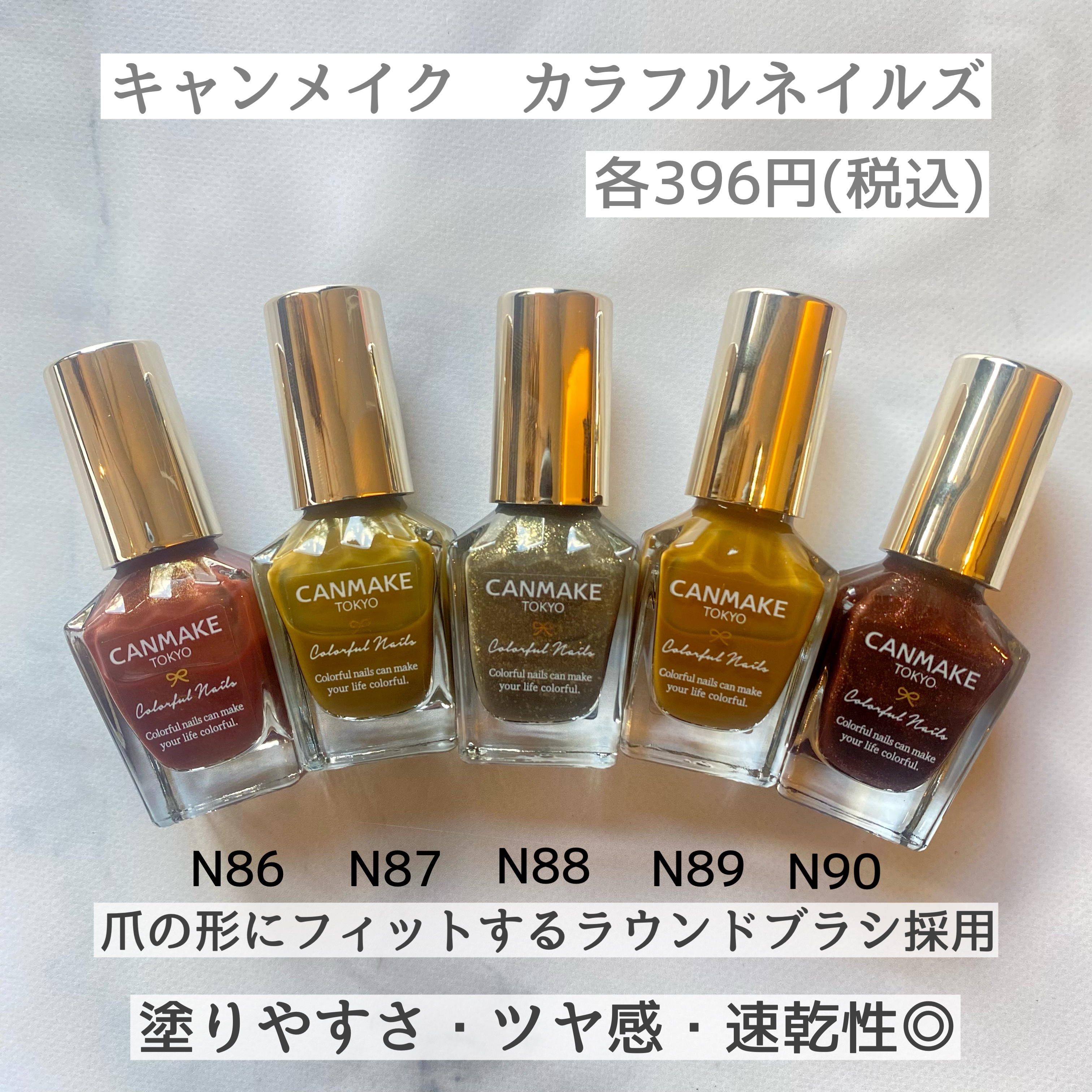 カラフルネイルズ/キャンメイク/マニキュアを使ったクチコミ（2枚目）