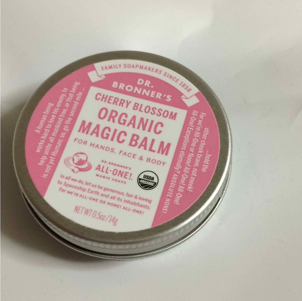 オーガニックバーム(チェリーブロッサム)/ドクターブロナー/フェイスバームを使ったクチコミ（1枚目）