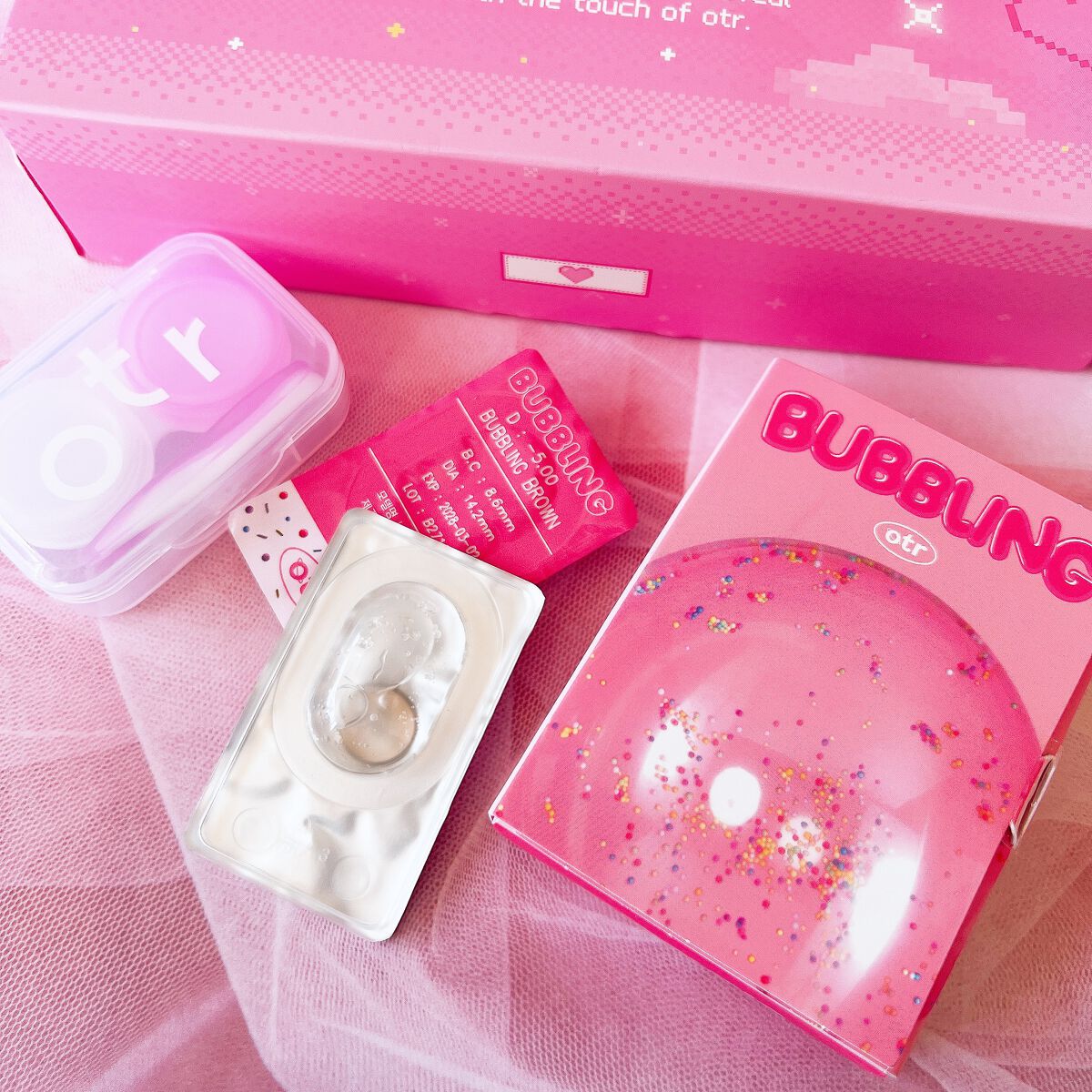 BUBBLING/otr/カラーコンタクトレンズを使ったクチコミ(6枚目)