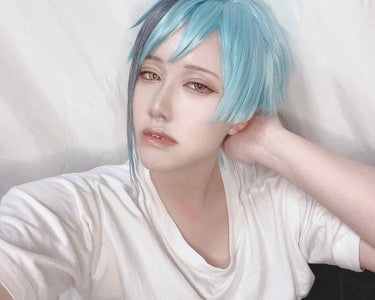 眠の民 on LIPS 「🦈フロイドメイクメモタレ目タレ眉を意識タレ目だけど少しはね上げ..」（1枚目）