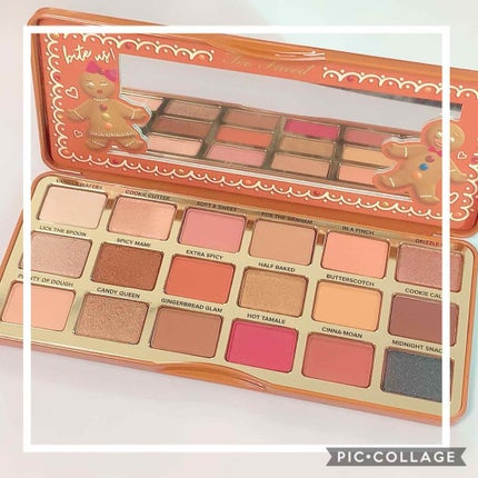 ジンジャーブレッド エクストラ スパイシー アイシャドウ パレット/Too Faced/メイクアップキットを使ったクチコミ(4枚目)