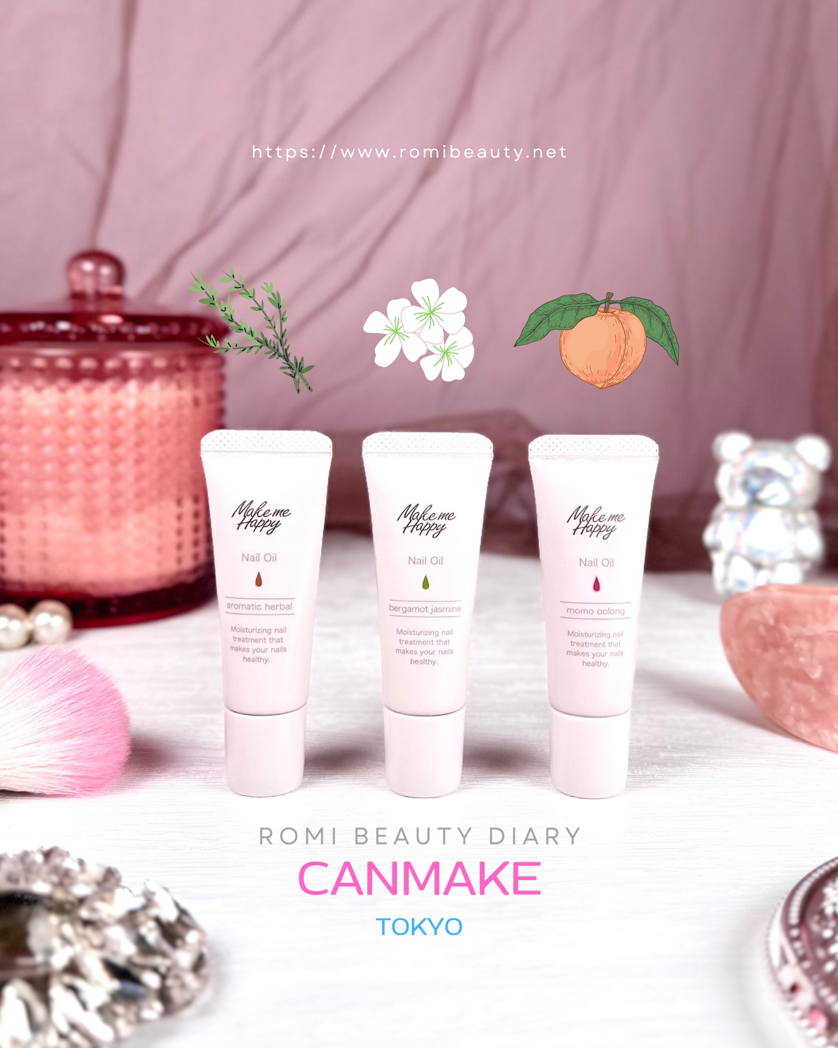 メイクミーハッピー ネイルオイル aromatic herbal/キャンメイク/ネイルオイル・トリートメントを使ったクチコミ（1枚目）